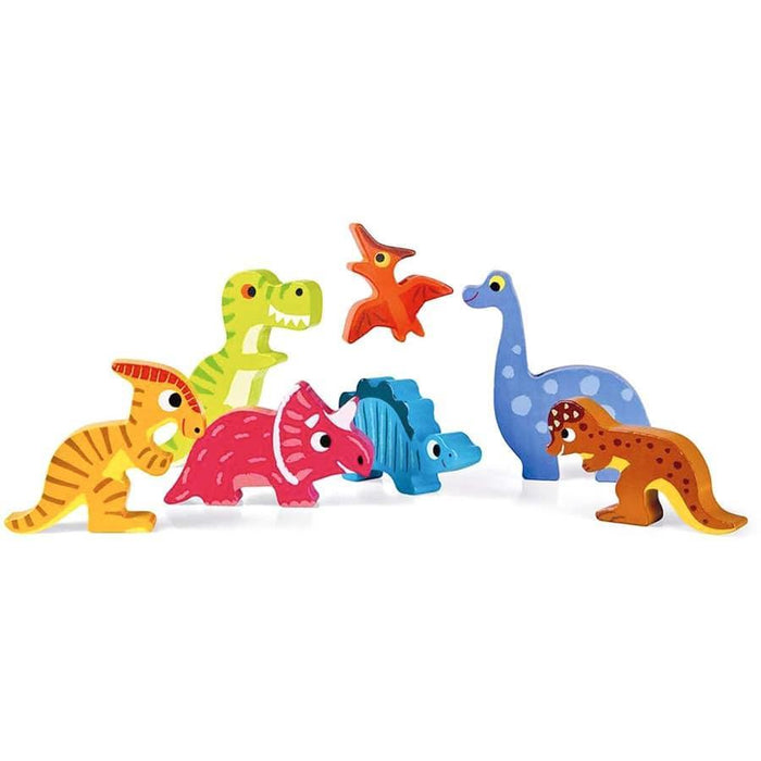 Janod® - Janod Chunky Baby & Toddler Wooden Puzzle - Dinosaurs