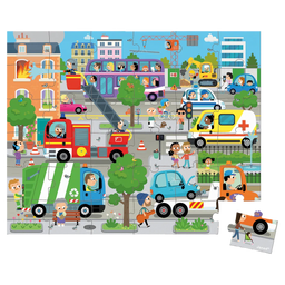 Janod® - Janod Jigsaw Puzzle - 36 Pieces - City