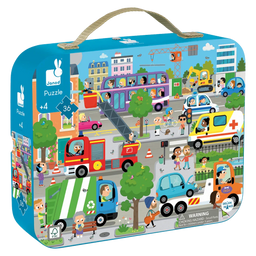 Janod® - Janod Jigsaw Puzzle - 36 Pieces - City