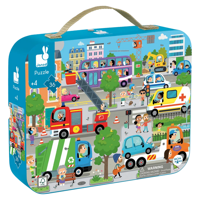 Janod® - Janod Jigsaw Puzzle - 36 Pieces - City