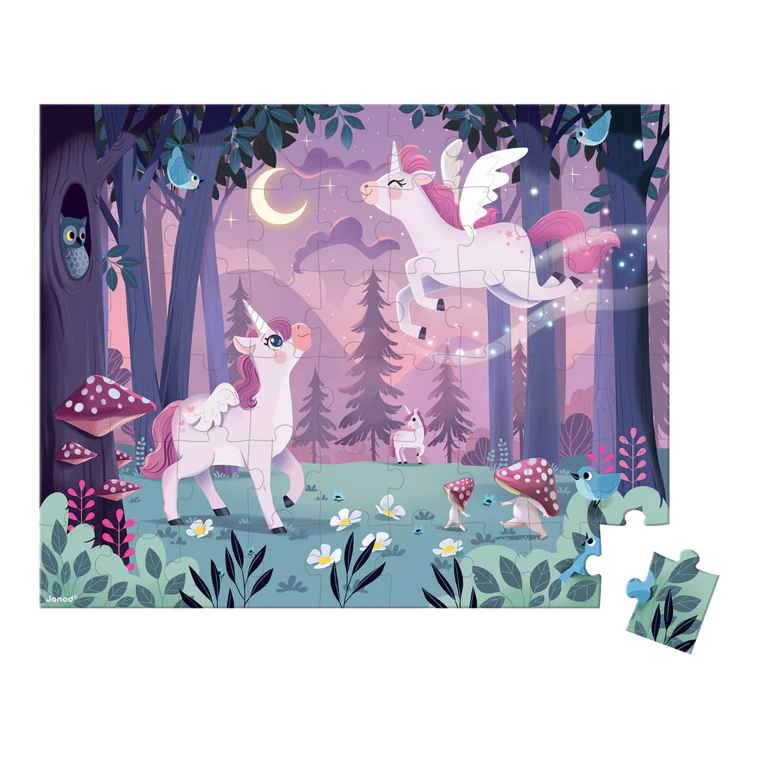 Janod® - Janod Jigsaw Puzzle - 54 Pieces - Unicorns
