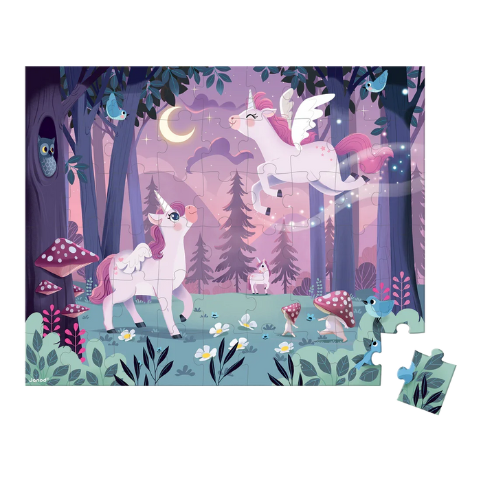 Janod® - Janod Jigsaw Puzzle - 54 Pieces - Unicorns