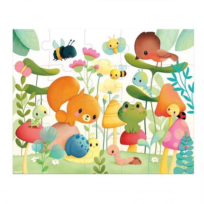 Janod® - Janod Kids Jigsaw Puzzle - 20 Pieces - Garden Friends