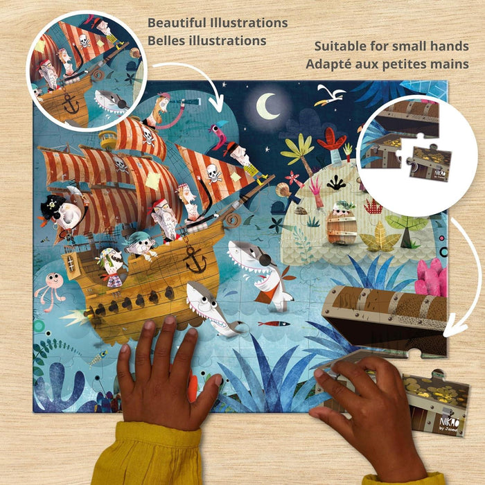 Janod® - Janod Kids Jigsaw Puzzle - 36 Pieces - The Treasure Hunt
