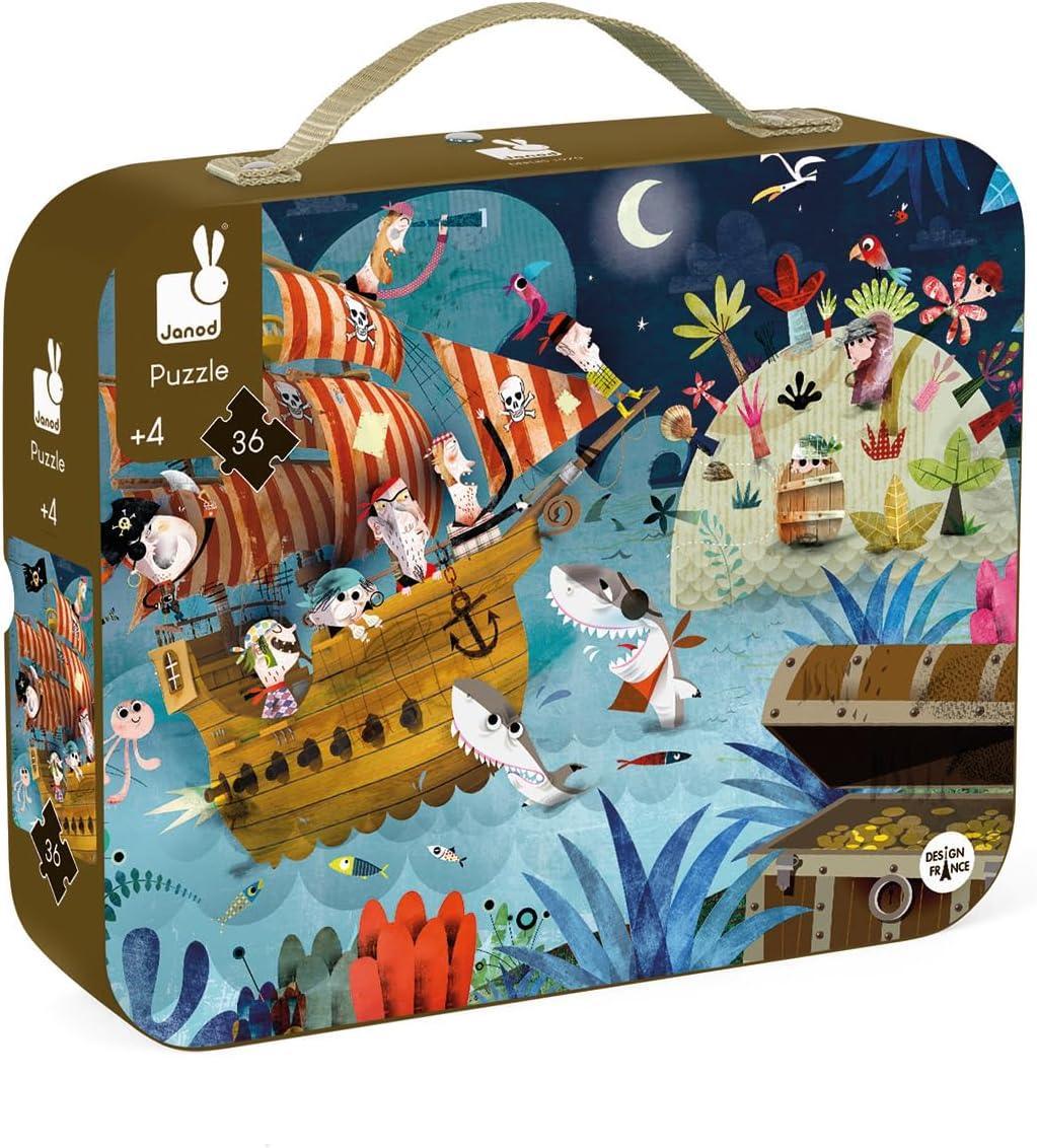 Janod® - Janod Kids Jigsaw Puzzle - 36 Pieces - The Treasure Hunt