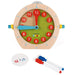 Janod® - Janod Learn to Tell Time Wooden Clock Toy - Bilingual (English-French)