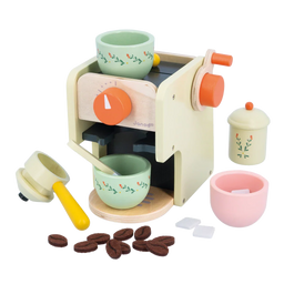 Janod® - Janod Mamie Soleil Pretend Play Wooden Coffee Machine Set