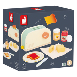 Janod® - Janod Mamie Soleil Pretend Play Wooden Toaster Set