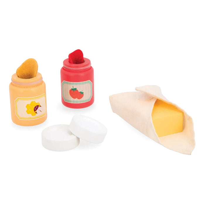 Janod® - Janod Mamie Soleil Pretend Play Wooden Toaster Set