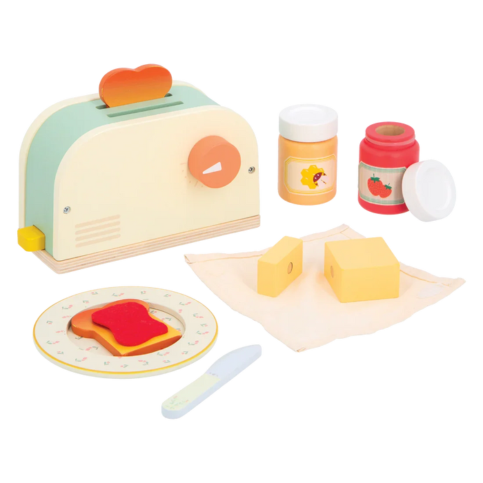 Janod® - Janod Mamie Soleil Pretend Play Wooden Toaster Set