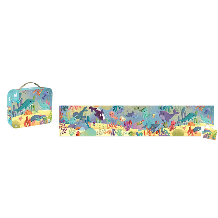 Janod® - Janod Panorama Jigsaw Puzzle - 36 Pieces - Sea Animals