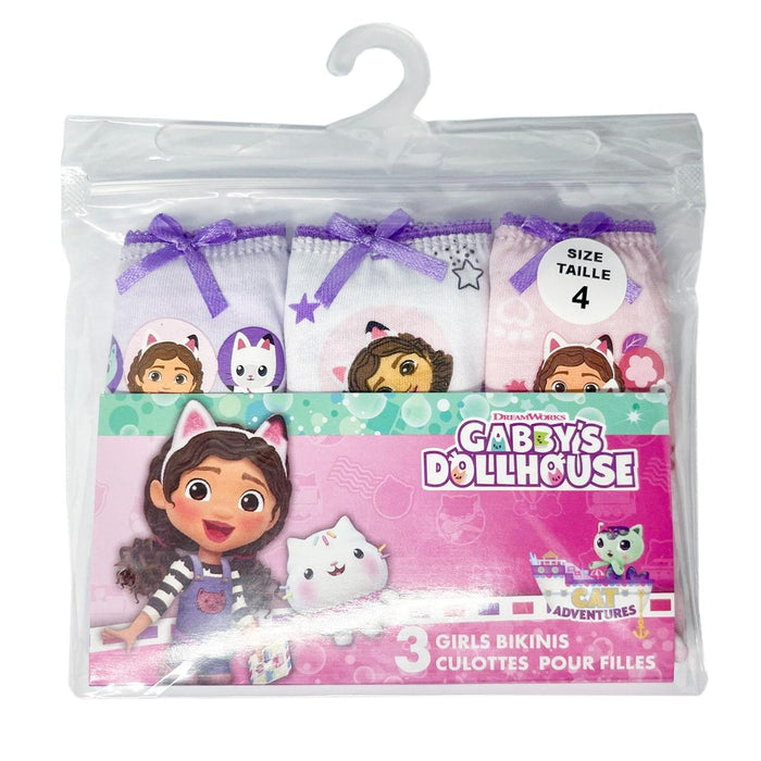Jellifish - Jellifish Gabby's Doll House Girls Bikini Underwear - 3 Pack (2 to 6x)