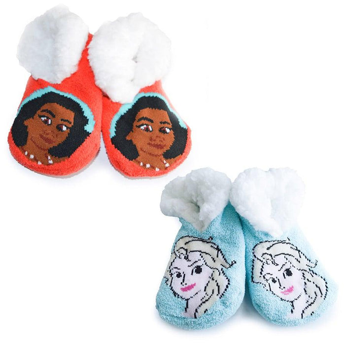Jellifish - Jellifish Girls Disney Princess Non-slip Sherpa Slipper-socks - 1 Pair