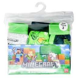 Jellifish - Minecraft Boys Briefs - Underwear - 3 pack (2 to 6x)