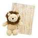 Jesse & Lulu - Jesse & Lulu Fleece Blanket with Tan Lion Toy