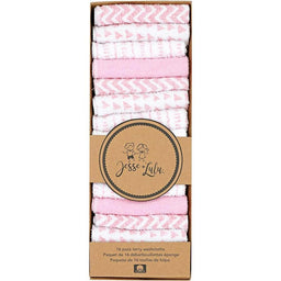 Jesse & Lulu - Jesse & Lulu Zigzag Baby Washcloths - Bundle of 16 Pieces