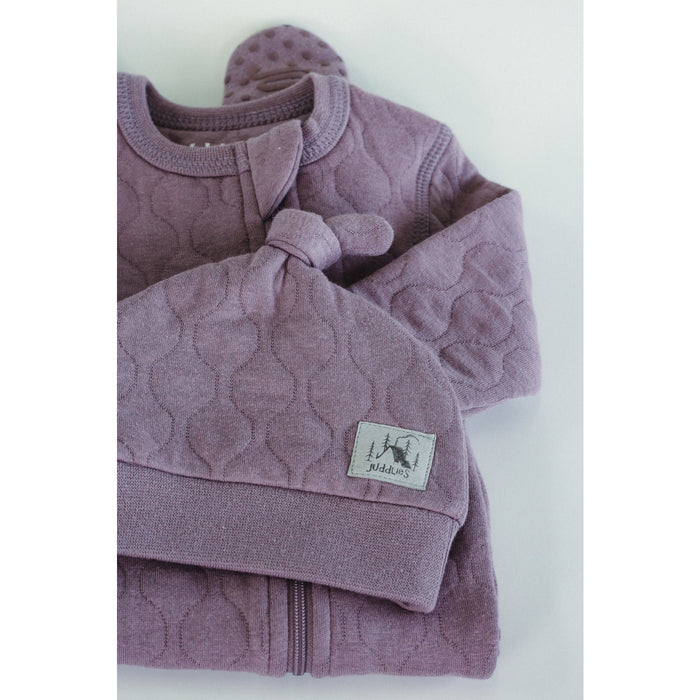 Juddlies Quilted Collection - Footed Sleeper - Mauve