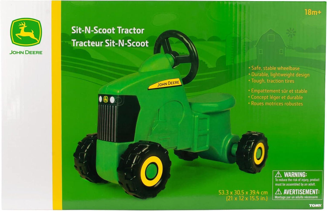 John Deere - John Deere - John Deere Sit-N-Scoot Tractor - Kids' Ride On Toy