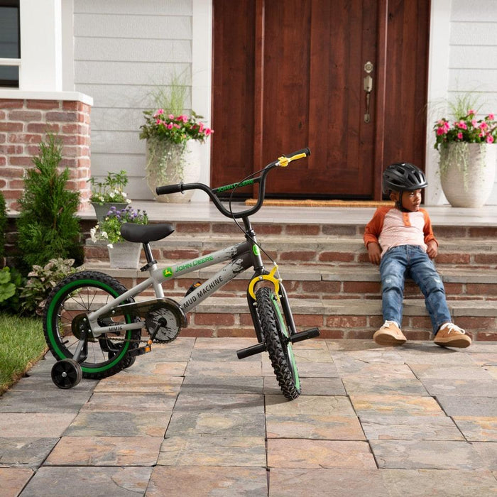 John Deere - John Deere Mud Machine Kid's Bicycle with Removable Training Wheels