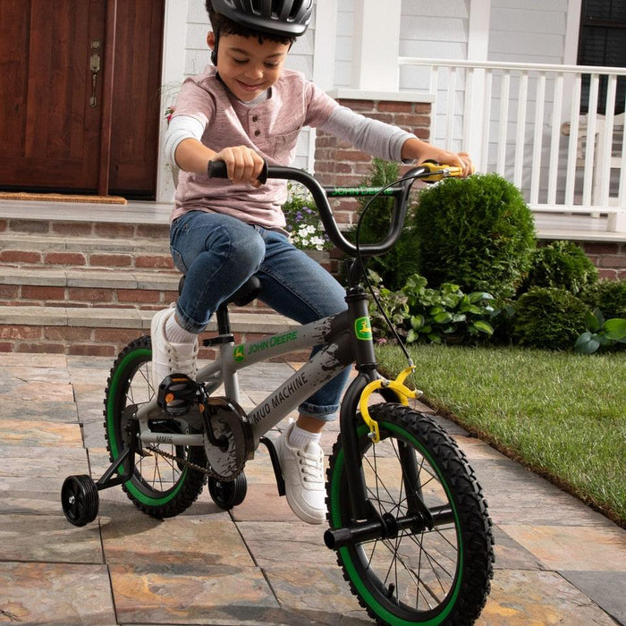 John Deere - John Deere Mud Machine Kid's Bicycle with Removable Training Wheels