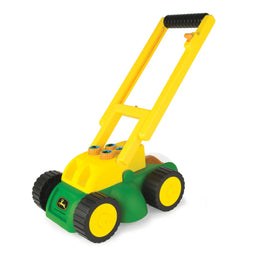 John Deere - John Deere Real Sounds Lawnmower Toy – Outdoor Push Mower with Lights, Engine Sounds, Spinning Beads – Pretend Play for Kids Ages 2+