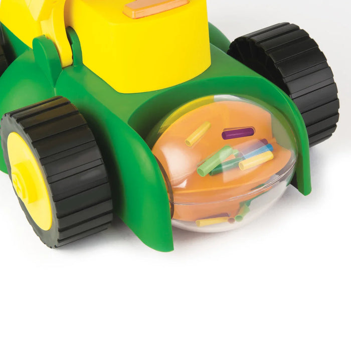John Deere - John Deere Real Sounds Lawnmower Toy – Outdoor Push Mower with Lights, Engine Sounds, Spinning Beads – Pretend Play for Kids Ages 2+