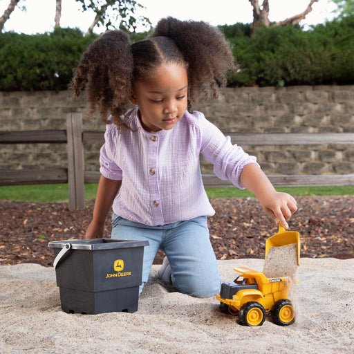 John Deere - John Deere Sandbox Toy Set with Dump Truck, Bucket and Shovel