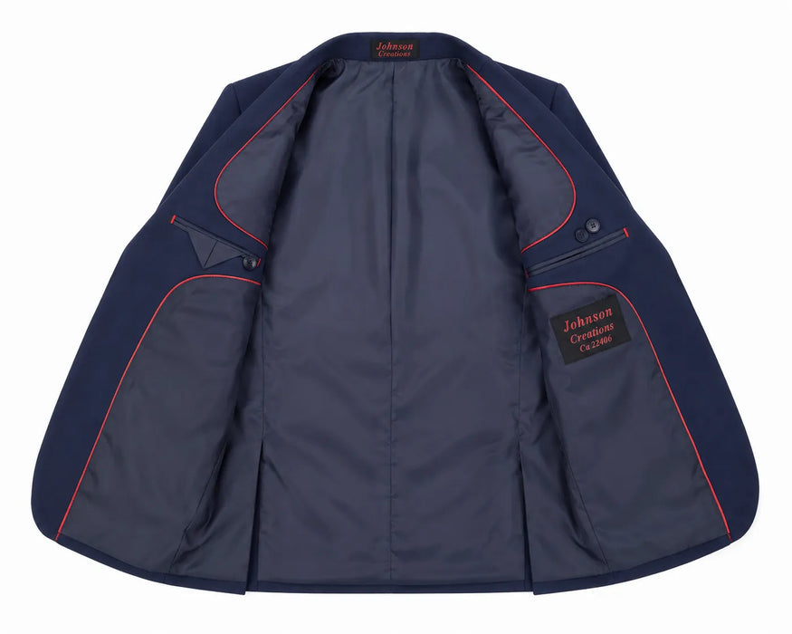 Johnson Creation® Boys 5-Piece Blue Suit Set Style 3302 Sizes 2-18