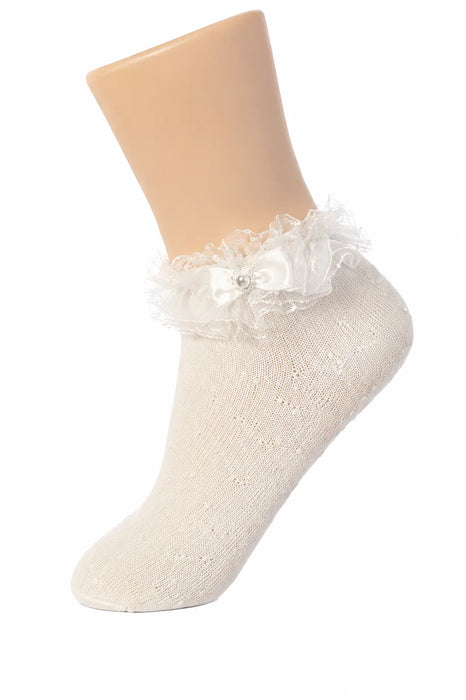 Jolene® Girls Special Occasion Ruffle Socks – Style TTA8016 – Sizes 0-11
