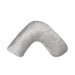 Jolly Jumper Boomerang Nursing Pillow in grey textured fabric shown on a white background.