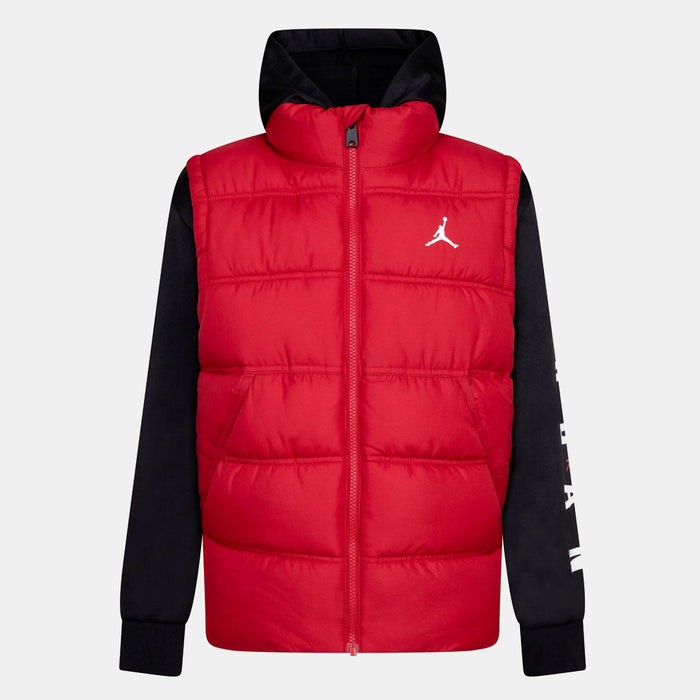 Jordan kids 2Fer jacket Gym Red Black 01