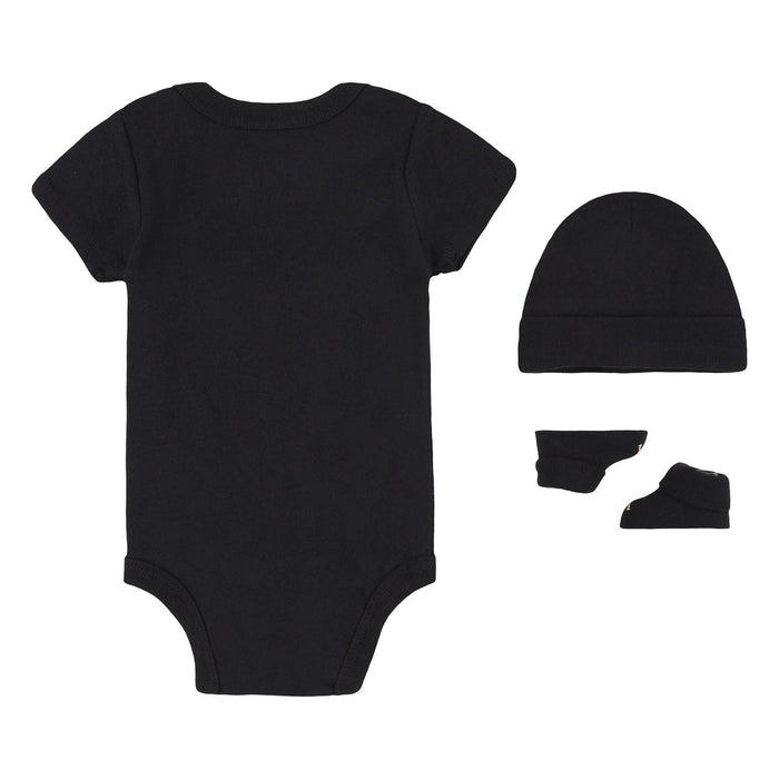 Jordan® - JORDAN BABY 3-PIECE BOX GIFT SET (BLACK/GOLD) - 0-6M