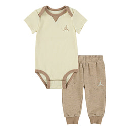 Jordan® - Jordan® 2-Piece Rib Nep Bodysuit Set – Beige (12–24 Months)