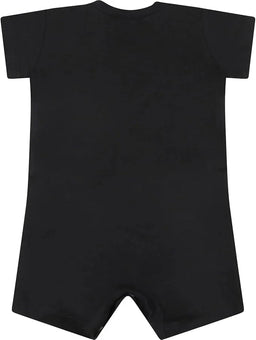 Jordan® - Jordan® Baby Short Sleeve Shortall Romper – Black/Gym Red Baby Short Sleeve Shortall Romper – Black/Gym Red