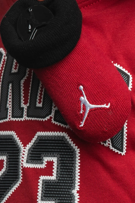 Jordan® - Jordan® Baby/Toddler 23 Romper & Bootie 2-Piece Set – Red