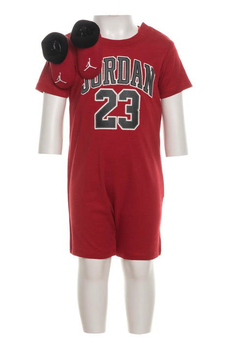 Jordan® - Jordan® Baby/Toddler 23 Romper & Bootie 2-Piece Set – Red