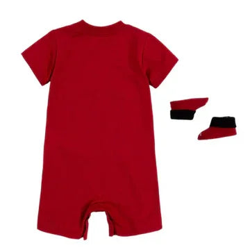 Jordan® - Jordan® Baby/Toddler 23 Romper & Bootie 2-Piece Set – Red