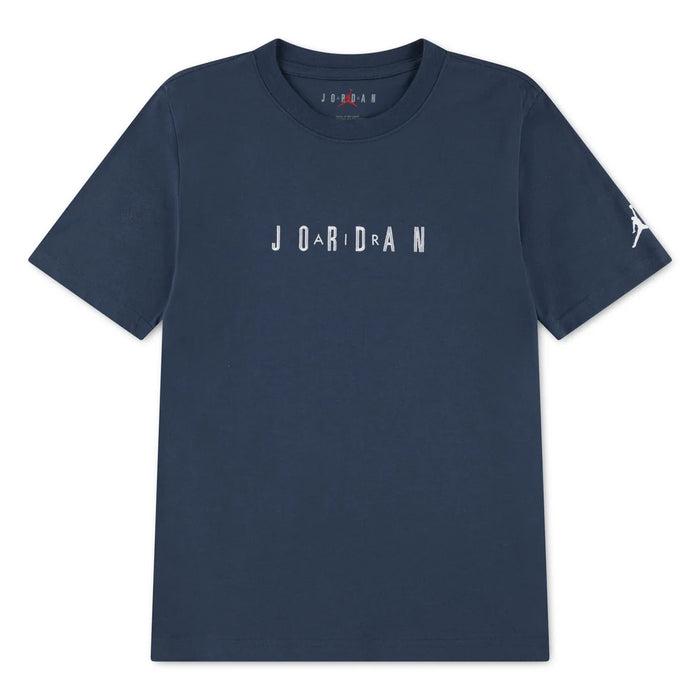 Jordan World Mark Crew Embroidered T-Shirt Size | 4 to 7