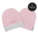 Juddlies Designs® - Juddlies Raglan Collection Organic Cotton Newborn Bonnets - 2pk - Dagwood Pink