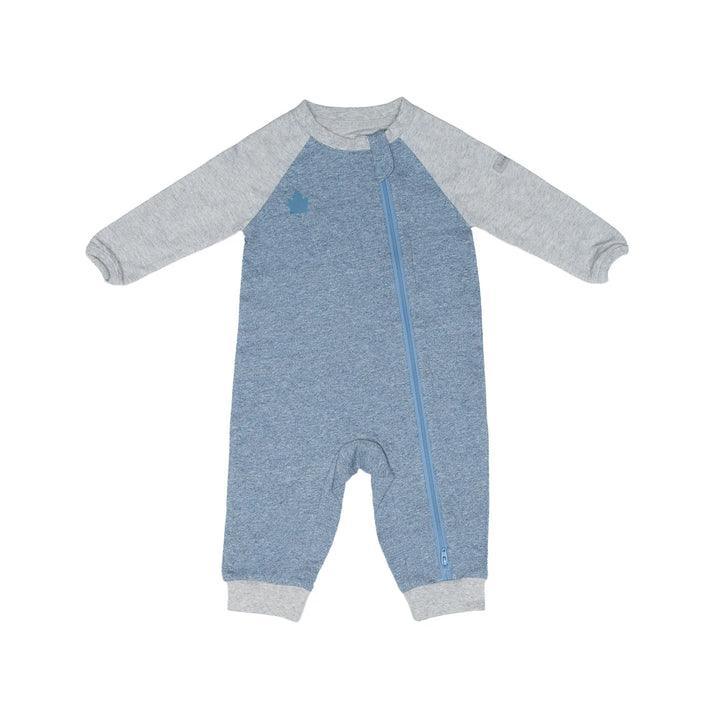 Juddlies Designs® - Juddlies Raglan Organic Cotton Playsuit - Denim Blue