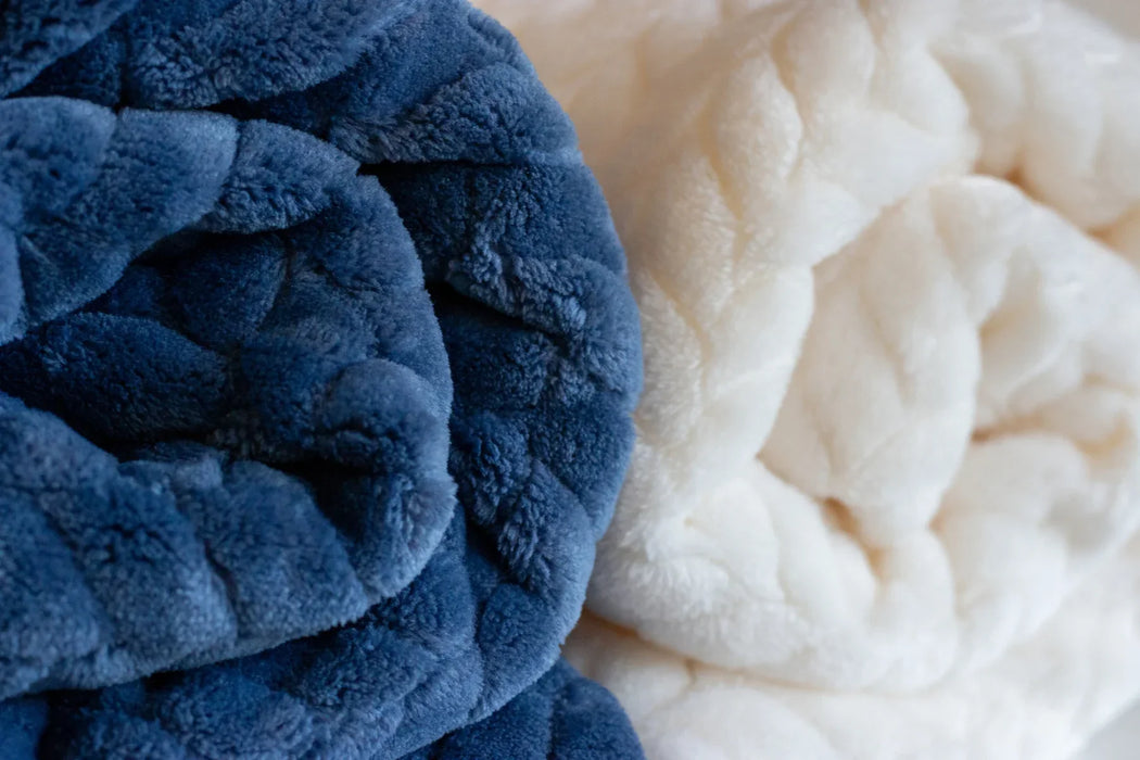 Juddlies - Juddlies Jacquard Flannel Blanket - Navy Blue