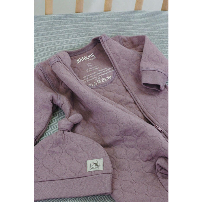 Juddlies - Juddlies Quilted Collection - Footed Sleeper - Mauve