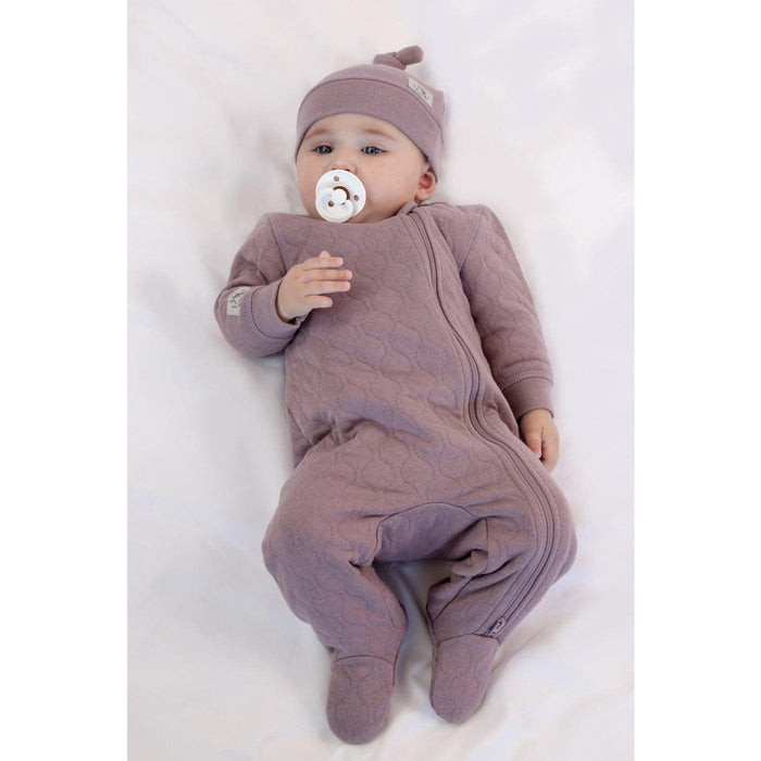 Juddlies - Juddlies Quilted Collection - Footed Sleeper - Mauve