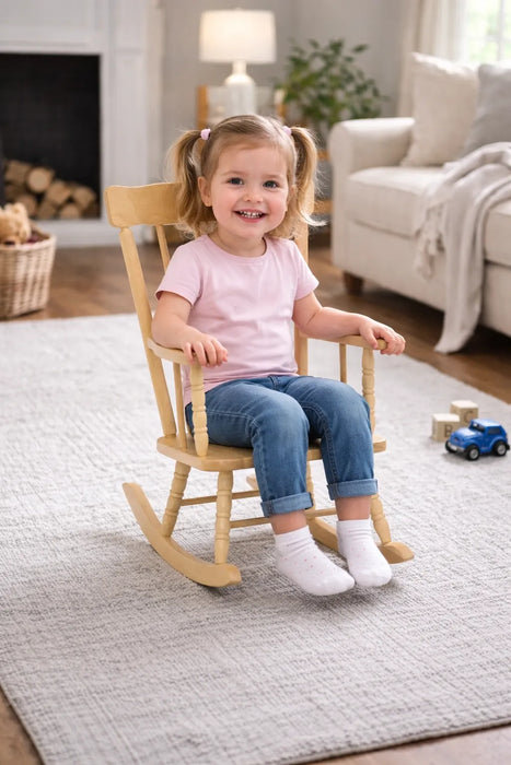 Junior Child's Rocking Chair – Solid Wood Classic by J.B. Poitras