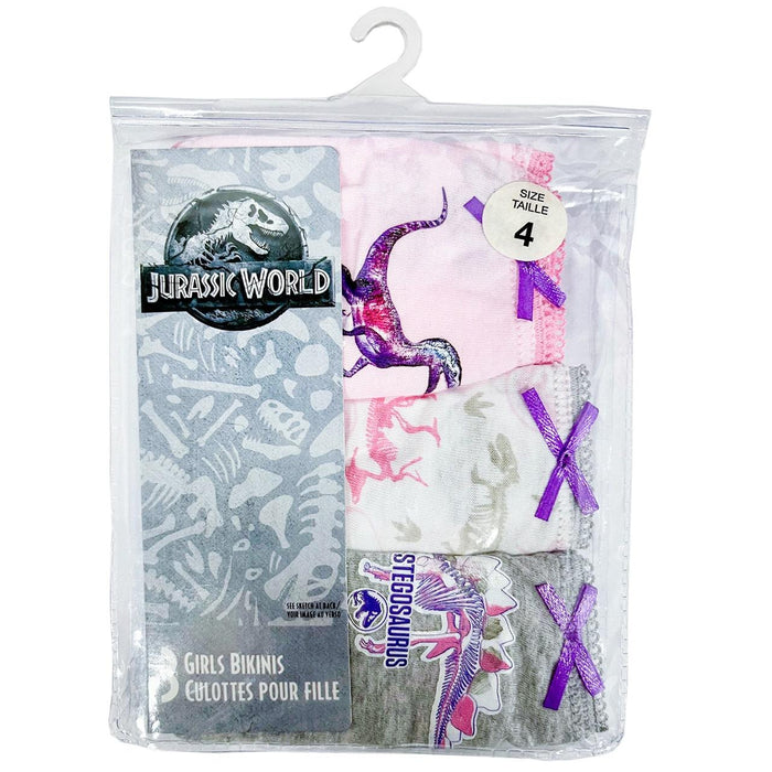Jellifish Jurassic World Girls Bikini Briefs - 3 Pack - (4 to 8Y)