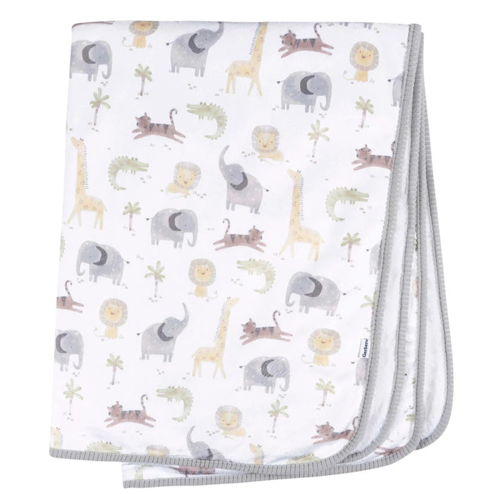 Just Born - Gerber 2ply Plush Baby Blanket