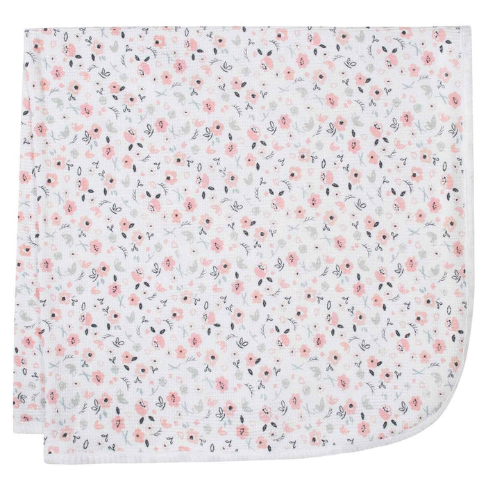Just Born - Just Born 2 Pack Baby Girls Thermal Blankets