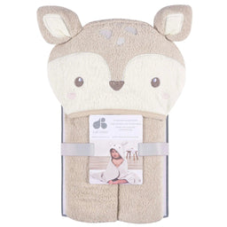 Just Born - Just Born Cute Animal Character Baby Hooded Towel