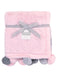 Just Born - Just Born Pink Cuddle Plush Pom Pom Baby Blanket