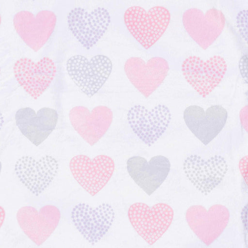 Just Born - Just Born Plush Baby Blanket - Pink Hearts